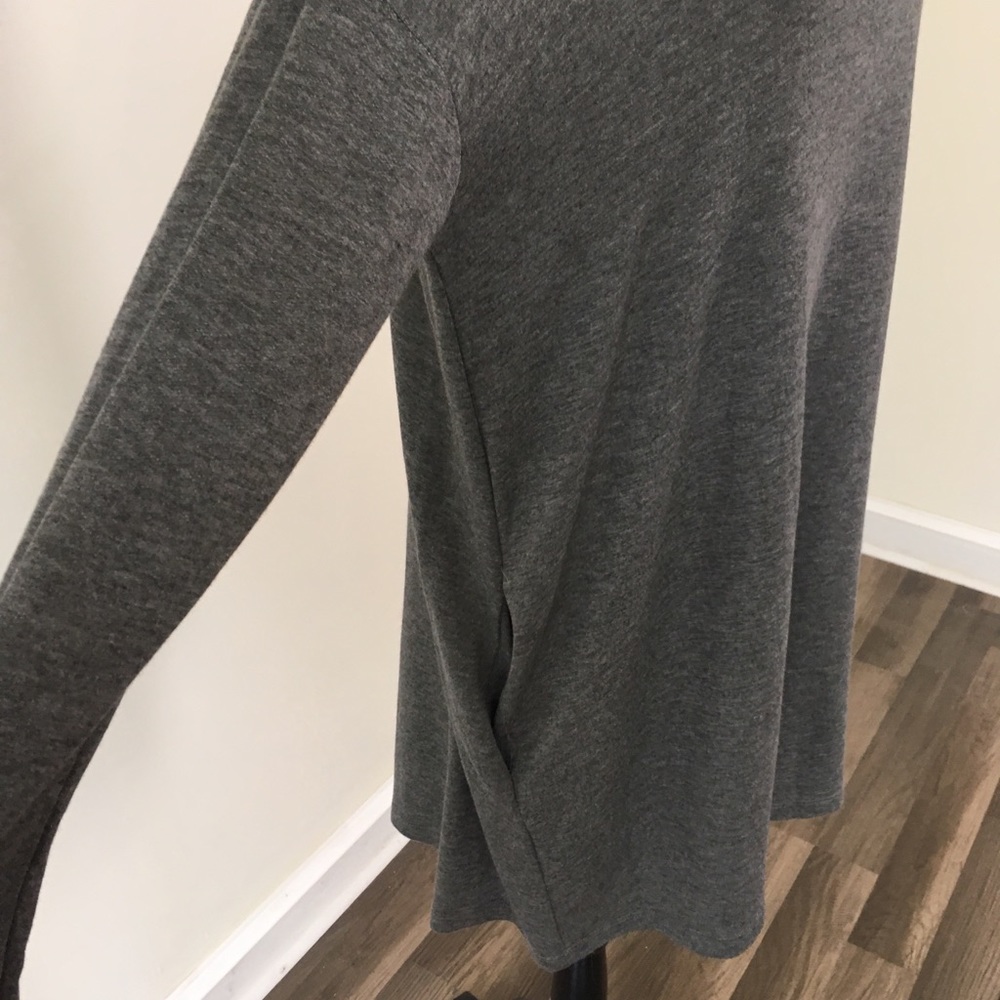 Charcoal Hooded T-Shirt Dress - Picture 4 of 4